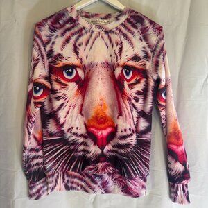 Linzi Yong 1981 Womens Lion 3D Printed Jumper King of Jungle Sweat Shirt Medium